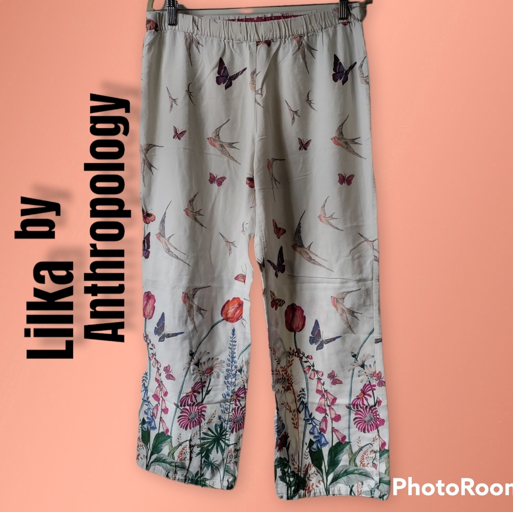 COPY - Lilka by Anthropology spring garden lounge pants